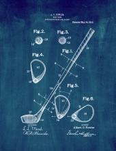 Golf Club Patent Print