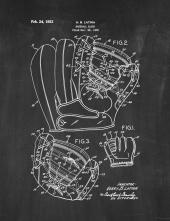 Baseball Glove Patent Print