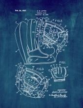 Baseball Glove Patent Print