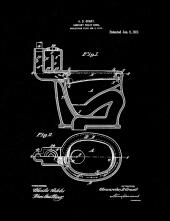 Sanitary Toilet-bowl Patent Print