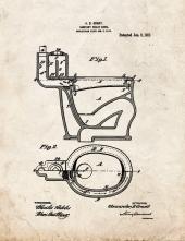 Sanitary Toilet-bowl Patent Print