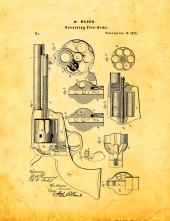 Mason Revolving firearm Patent Print