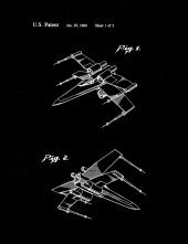 Star Wars X-Wing Fighter Patent Print