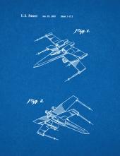 Star Wars X-Wing Fighter Patent Print