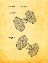 Star Wars TIE Fighter Patent Print