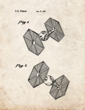 Star Wars TIE Fighter Patent Print