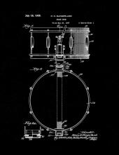 Snare Drum Patent Print