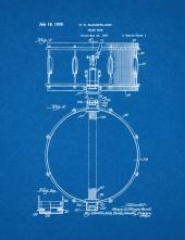 Snare Drum Patent Print