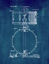 Snare Drum Patent Print