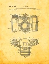 Photographic Camera With Coupled Exposure Meter Patent Print