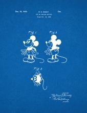 Mickey Mouse Patent Print