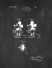 Mickey Mouse Patent Print