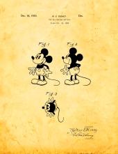 Mickey Mouse Patent Print