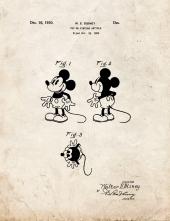 Mickey Mouse Patent Print