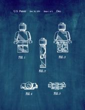 Legoman Toy Figure Patent Print