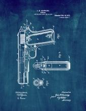 Colt 1911 Gun Patent Print