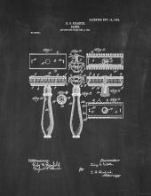 Gillette Razor Patent Print