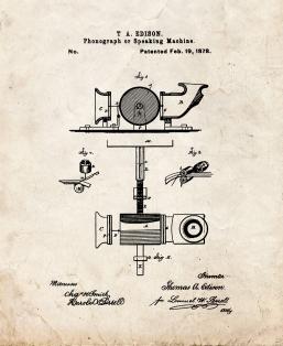 Thomas Edison Phonograph Or Speaking Machine