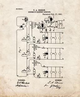 Thomas Edison System Of Electric Lighting