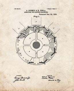 Tesla Armature For Electric Machines