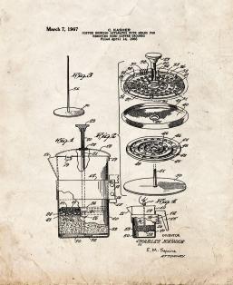 Coffee Brewing Apparatus With Means For Removing U...