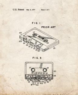 Cassette Tape Recorder With Tape Pad