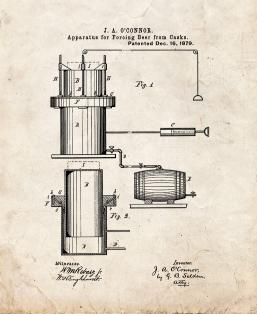 Apparatus For Forcing Beer From Casks