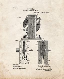 Tesla Electro-magnetic Motor