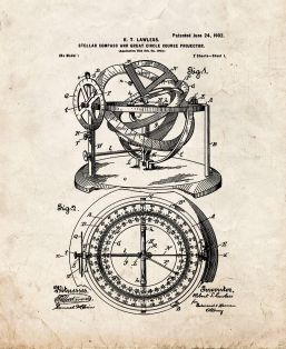 Stellar Compass And Great-circle-course Projector