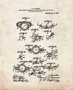 Watch-wristlet, Bracelet, Glove And Sleeve Holder