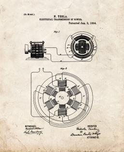 Tesla Electrical Transmission of Power