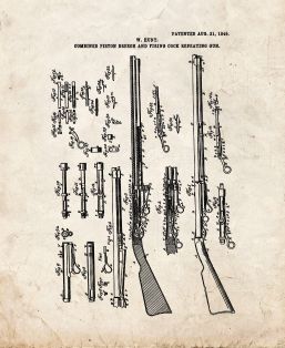 Combined Piston-Breech And Firing-Cock Repeating-G...