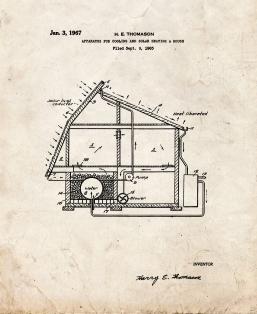 Apparatus for Cooling and Solar Heating A House