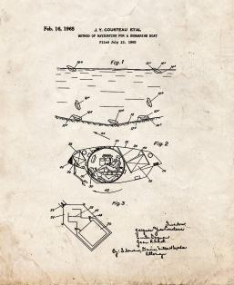 Method Of Navigation For A Submarine Boat