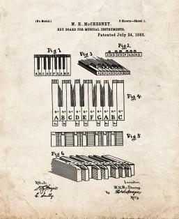 Key-Board For Musical Instruments