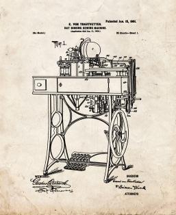 Hat-binding-sewing Machine