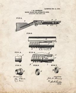 Browning Recoil-brake For Automatic Guns