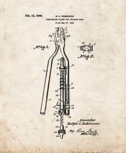 Combination Pliers for Twisting Wire