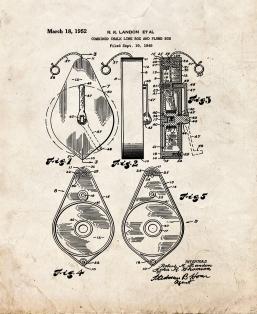 Combined Chalk-line Box and Plumb Bob