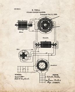Tesla Dynamo Electric Machine