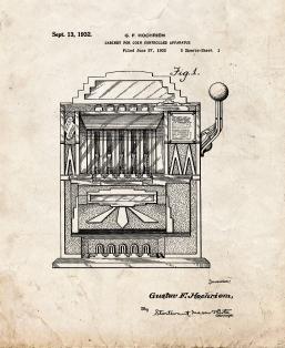 Cabinet For Coin Controlled Apparatus