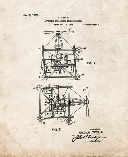 Tesla Apparatus For Aerial Transportation