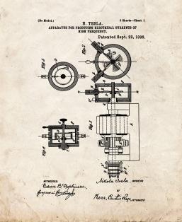 Tesla Apparatus For Producing Electrical Currents ...
