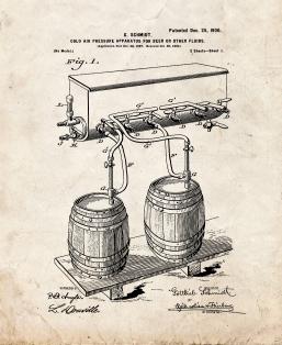 Cold-air-pressure Apparatus For Beer Or Other Flui...