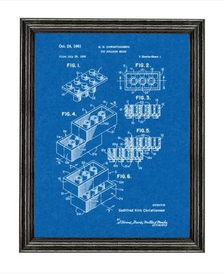 Framed Lego Patent Print