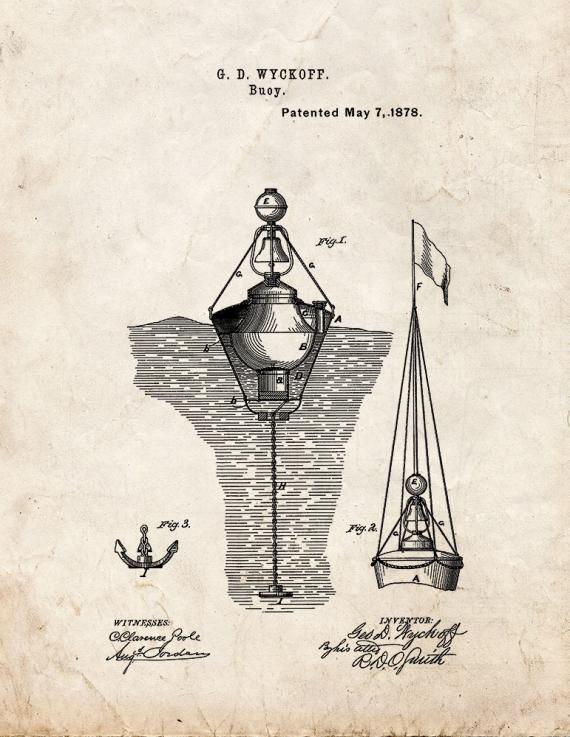 Buoy Patent Print