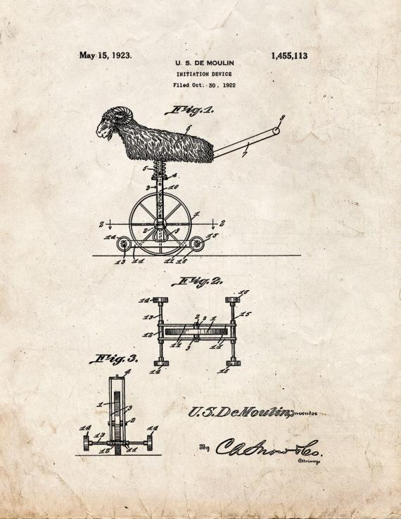 Moulin Magic Initiation Device Patent Print