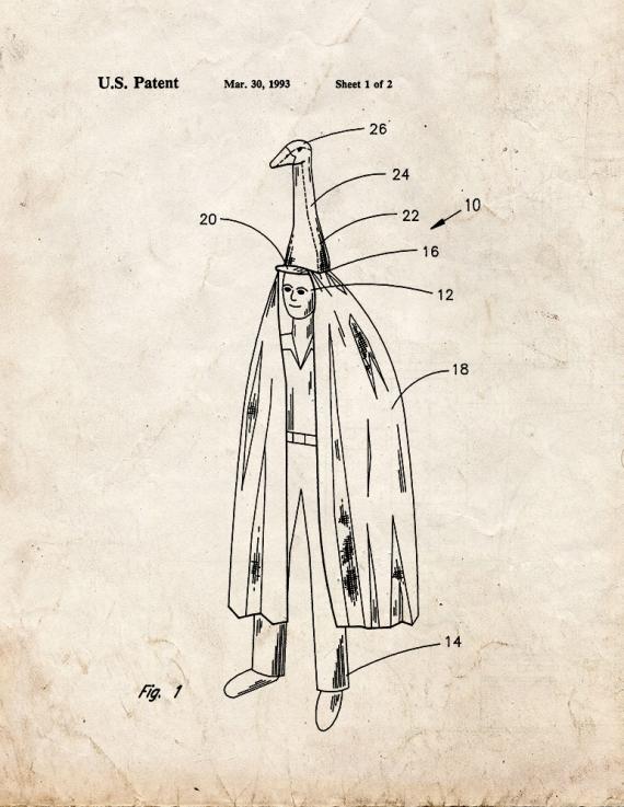 Combined Camouflage And Decoy Device Patent Print