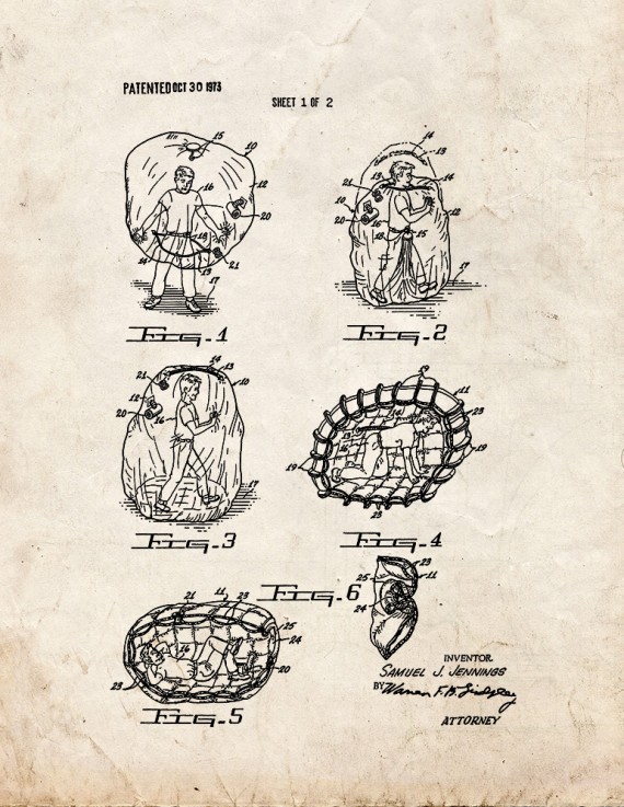 Life Preserver Bubble Patent Print