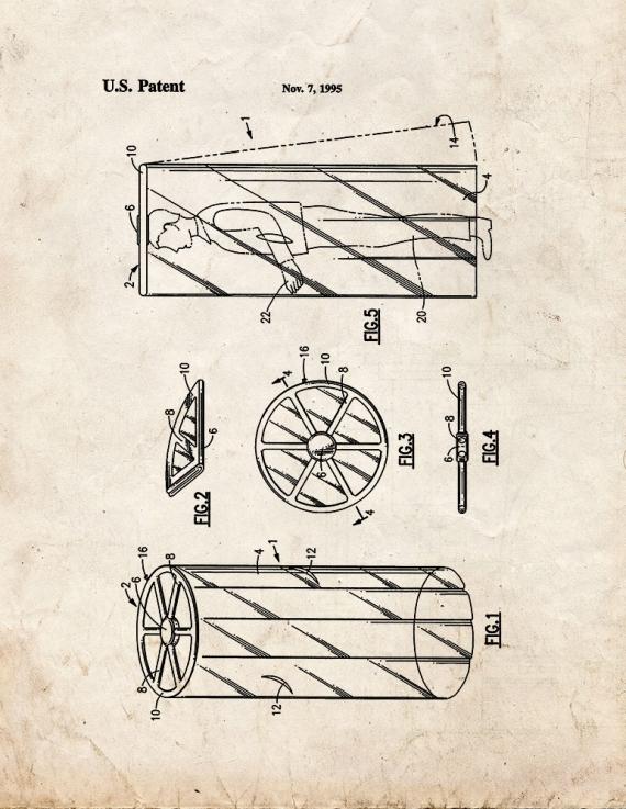 Pocket-portable Rain Covering Patent Print